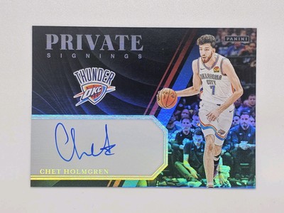 2024 Panini NBA Private Signings #PS-HOLM Chet Holmgren On Card