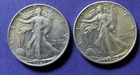 1941, 1942 Walking Liberty Half Dollar Coin, 90% Silver