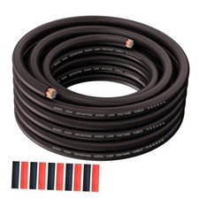 8 Gauge Wire Primary Automotive Amplifier Power/Ground Wire, Car 25FT Black