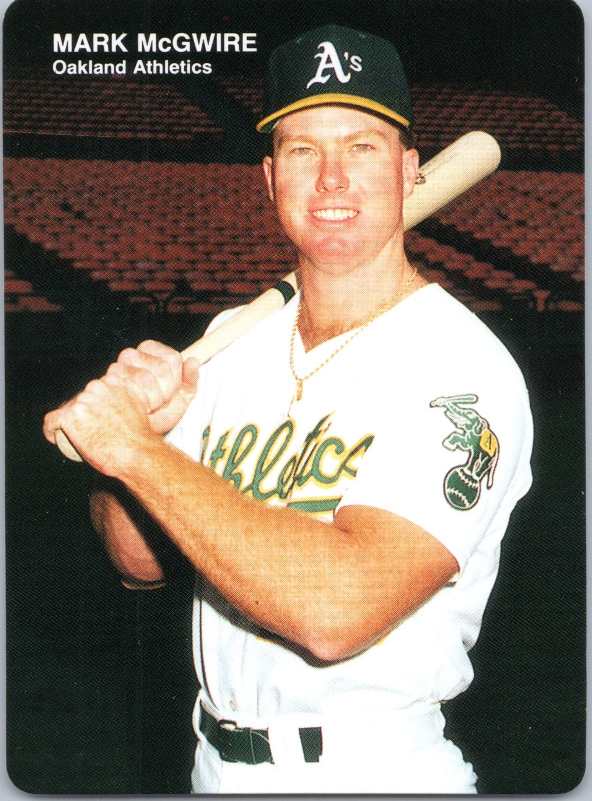 1988 Mothers Cookies #1 Mark McGwire Oakland Athletics