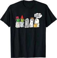 Funny Trick Or Treat Halloween Ghost I Got A Rock Tee Unisex T-Shirt