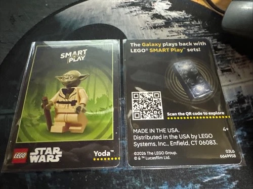 Lego Star Wars Smart Play - Yoda PROMO Card- Limited Edition NEW Card 1 of 8