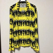 WACKOMARIA Long Sleeve Shirt Yellow Size S Good Condition