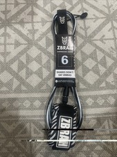 Zbrah Surfboard Leash 6 Sharks Don't Eat Zebras Surf Leash