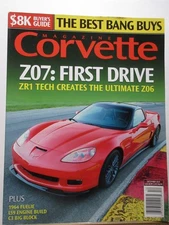 CORVETTE MAGAZINE December 2010 #61 Z07 First Drive Tech Creates Ultimate Z06