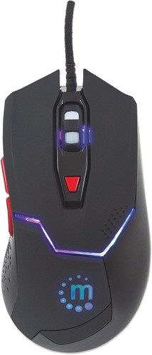 Manhattan Wired Optical Gaming USB-A Mouse with LEDs (Clearance Pricing), 480 Mb - Picture 3 of 5