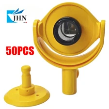 50pcs Sliver Mini Prism Reflector ADS109 Peanut for Leica Total Station Suveying