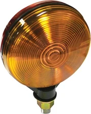 Reese Towpower 73821 Pedestal Mount 4 inch Round Dual Face Light Red Amber