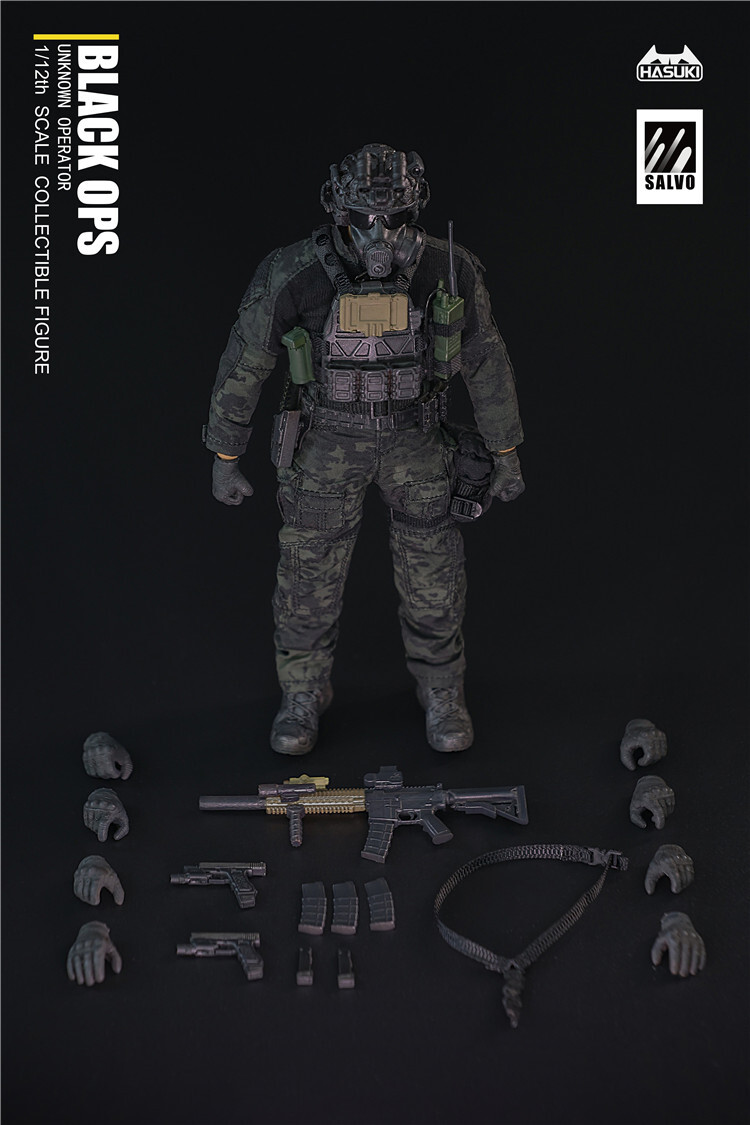 1/12 フィギュア Hasuki black ops HASUKI Black OPS Unknown Operator 1/12th Scale Action Figure