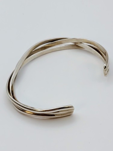 ET Sterling Silver Braided Cuff Bracelet - 第 2/9 張圖片
