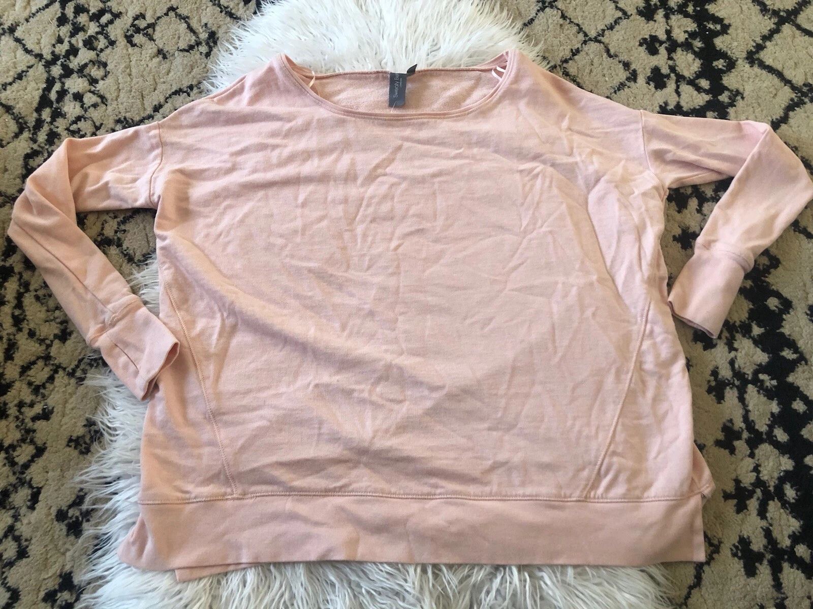 sweaty-betty oversized baggy gym yoga thumb holes sweatshirt