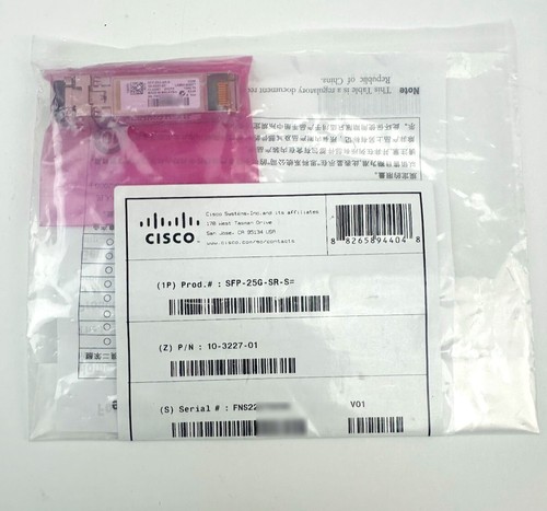 NEW Cisco SFP-25G-SR-S 25GBASE-SR Transceiver 850nm 100m MMF LC - Picture 4 of 12