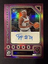 2023-24 Optic Jalen Pickett Signature Series Pink /25