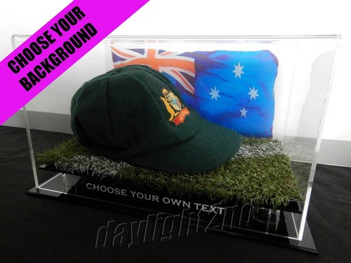New Cricket Baggy Green DISPLAY CASE 