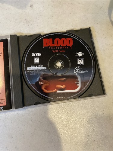 Blood Shareware Spill Some Computer Game 1997 DOS/PC CD-ROM Survival Horror - Picture 4 of 6