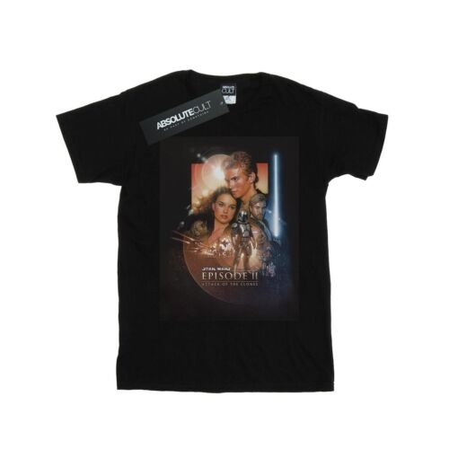 Star Wars Girls Episode II Movie Poster Cotton T-Shirt (BI36357) - Photo 1/3