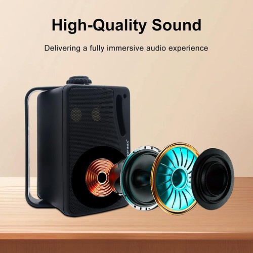 Altavoces Studiofinix 3.5" 200W Exterior Impermeable Bluetooth Montaje en Pared 3 Vías - Imagen 12 de 34