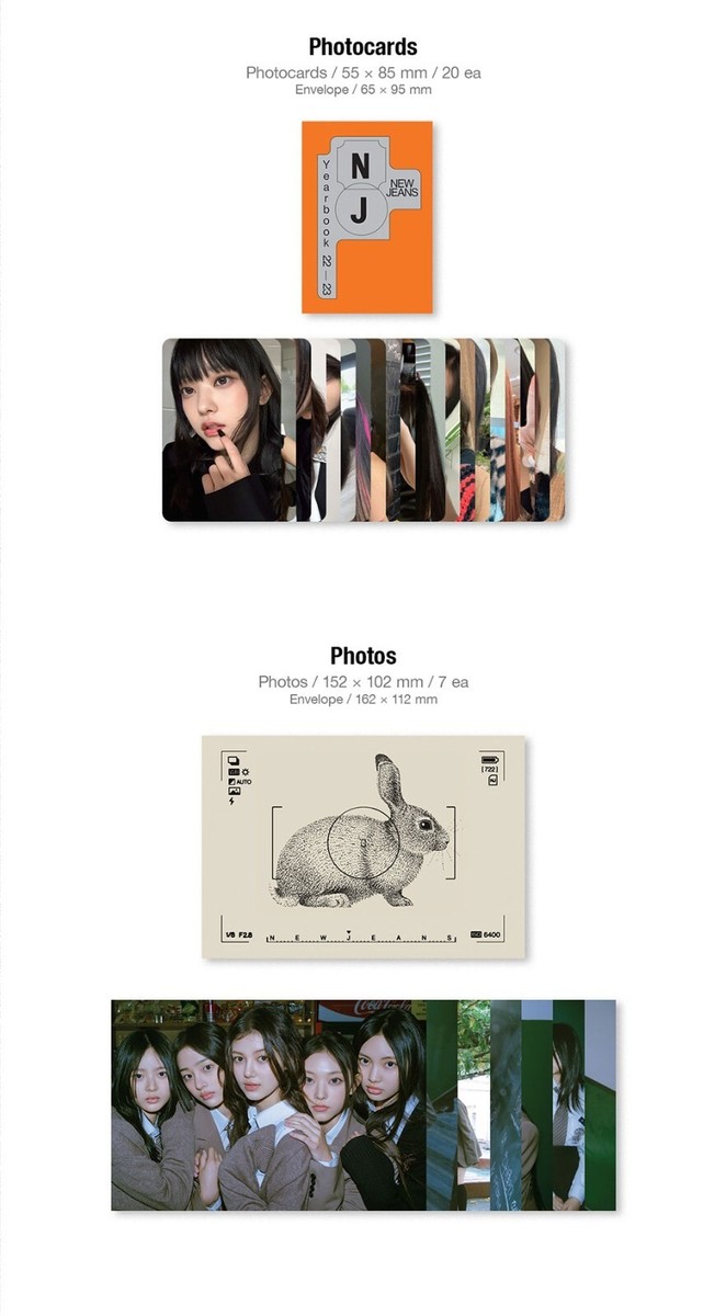 NewJeans - YearBook 22-23 Photo Card K-Pop Sticker Book Girl Band