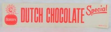 Vintage NOS Bordon Elsie Logo Dutch Chocolate Special Paper Store Sign A