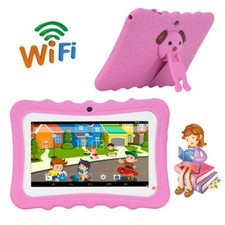 7" Kids Learning Tablet Android 6.0 PC Quad-Core Dual Cameras WiFi Bundle Case
