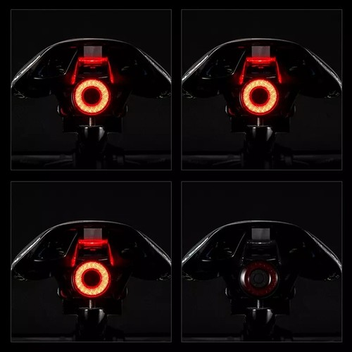 ROCKBROS Bicycle Cycling Taillight Brake Sensing Bike Rear Lights Waterproof - Picture 9 of 13