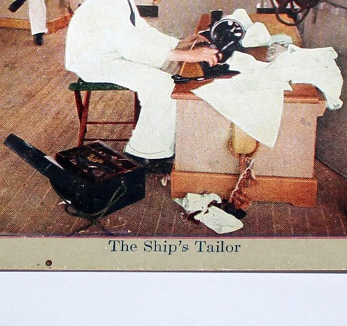 Schlachtschiff Anfang 1900 Kriegsschiff Schneider Nähen auf dem Schiff Stereoview CA2 - Bild 3 von 5