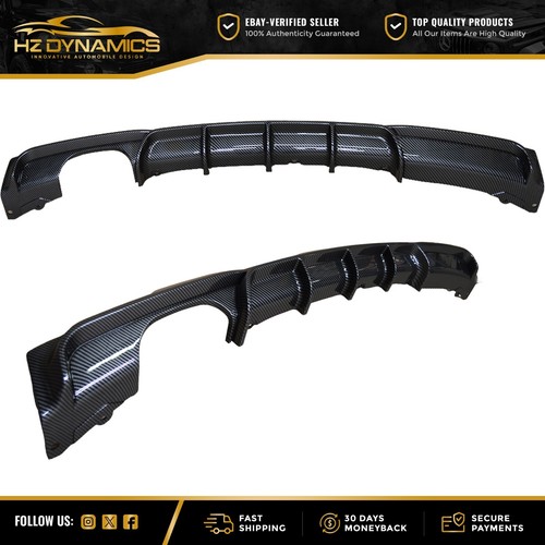 BMW 3 SERIES F30 F31 M SPORT QUAD TWIN EXHAUST REAR DIFFUSER VALANCE CARBON LOOK - 第 1/7 張圖片