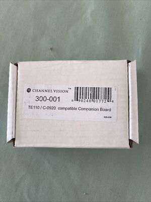 Channel Vision TE110 / C-0920 Compatible Companion Board 300-001. Brand New