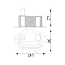 1x Ölkühler, Motoröl MAHLE CLC 198 000S passend für HYUNDAI KIA