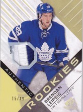 2016-17 SP Game Used Brendan Leipsic /49 PATCH Rookie Toronto Maple Leafs