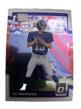 2017 Panini Donruss Optic Eli Manning #2 New York Giants NFL Football Card
