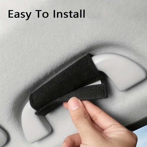 4Pcs Sports Car Interior Decor Roof Handle Armrest Protective Cover Accessories - Bild 3 von 8