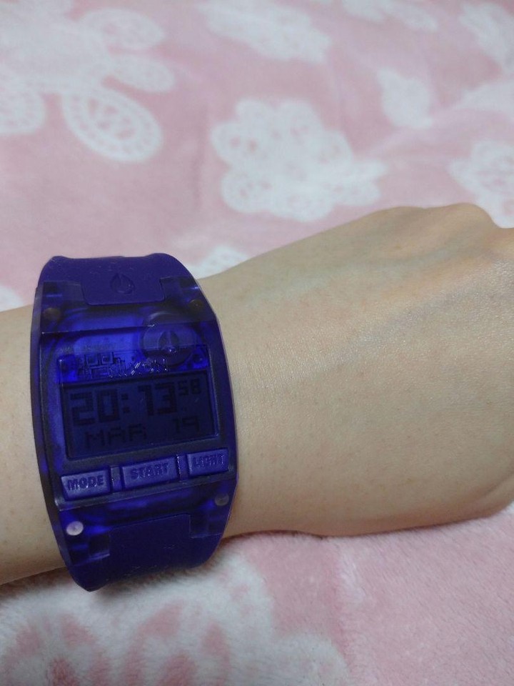Nixon Watch Purple Digital Battery Dead eBay