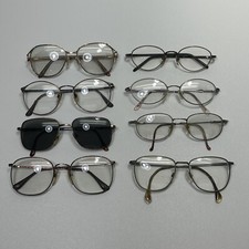  Lot Of 8 Vintage Eyeglasses; Sophia Loren, Giorgio Armani, Safilo, Charmant  