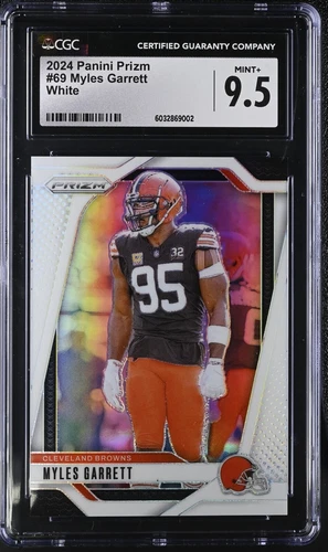 CGC 9.5 2024 Panini Prizm - Myles Garrett #69 White Prizm /35