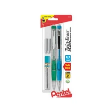 Twist-Erase CLICK Mechanical Pencil, (0.7mm) CLEAR Barrel, with Lead and 2 Erase