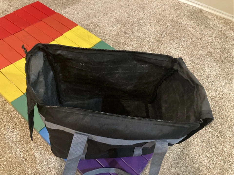 ECR For Kids 54 Wooden Rainbow Colors Blocks Building Game & Carry Storage Bag - Image 4 of 4