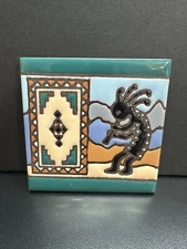 2006 Earthtones Tile Tucson AZ US Native Indian design Kokopelli 4 x4