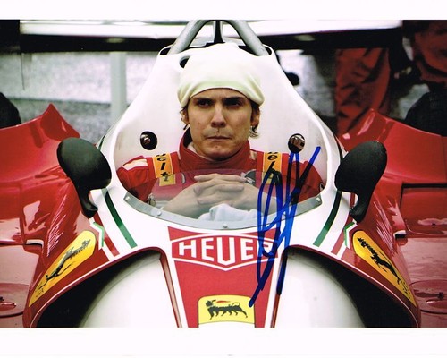 daniel bruhl autograph signed photo - rush - aftal uacc rd