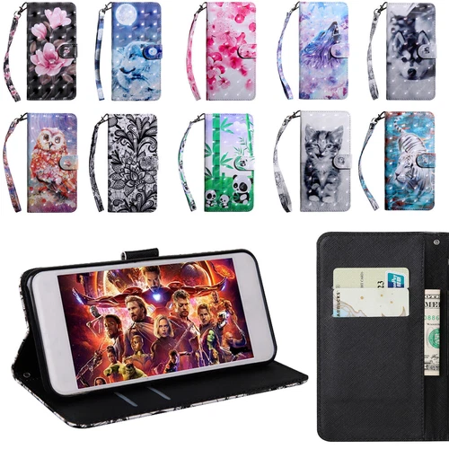 Wolf Dog Flower Cat Wallet Cover Case For Google Pixel 9 8 7 6 9A 8A 7A 6A 5 4A - Picture 6 of 28