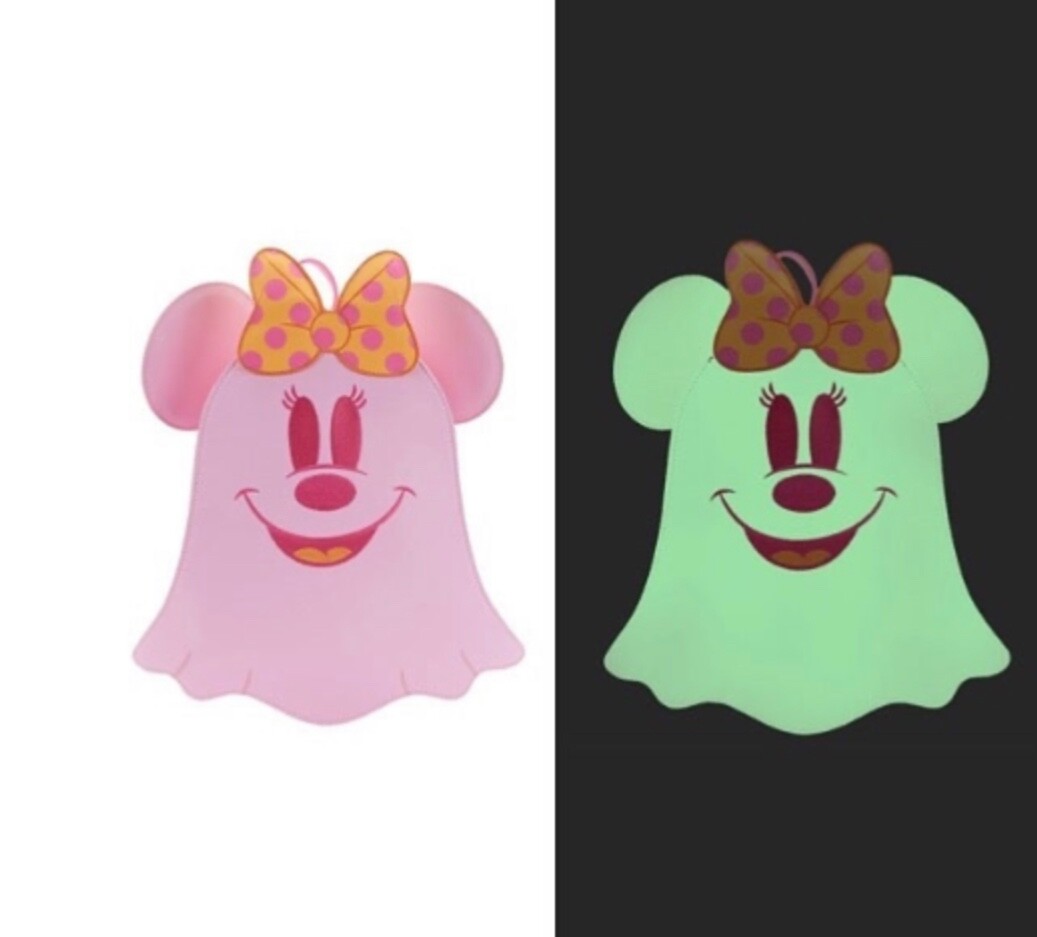 Loungefly Disney Pastel Ghost Minnie Glow in the Dark Mini  display picture 1