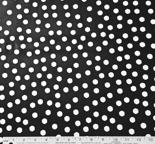 Loralie Design - Jumbo Dots Black & White Quilting & Crafting Fabric (Polka Dot) - Picture 2 of 2