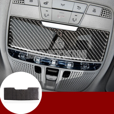 Carbon Fiber Car Roof Front Reading Light Cover For Benz E Class W213 2016-2021