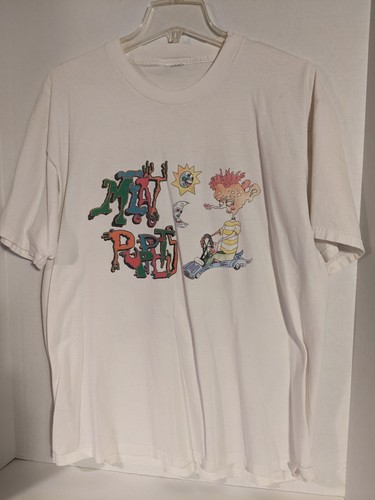 Vintage 1990s Meat Puppets T Shirt Band Promo Nice Man Double Print - Picture 2 of 11