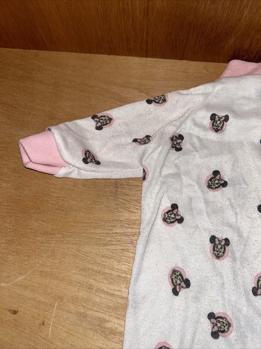 Vintage Playskool Baby Size Medium Minnie Mouse All Over Print One Piece 8126 - Picture 8 of 13