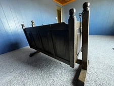 Vintage Wood Baby Cradle / Rocker