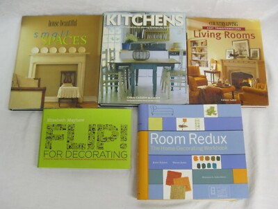 Small Spaces Room Redux Living Rooms Flip for Decorating Kitchens Book Lot of 5
