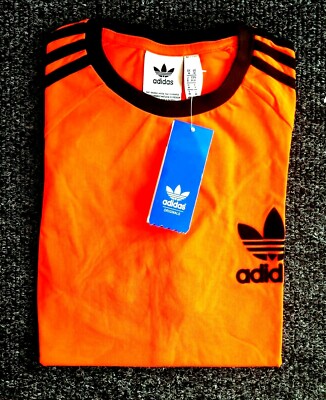 orange adidas originals t shirt