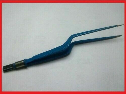 ELECTROSUR.GICAL MINI CAUTERY BAYONET BIPOLAR FORCEP 01 WITH SILICON CABLE 01 99 - Picture 1 of 5