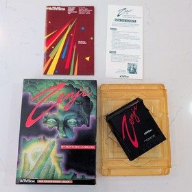 Zenji (Colecovision, 1984) Box, Manual, Catalog, Tray, & Cartridge - Authentic 